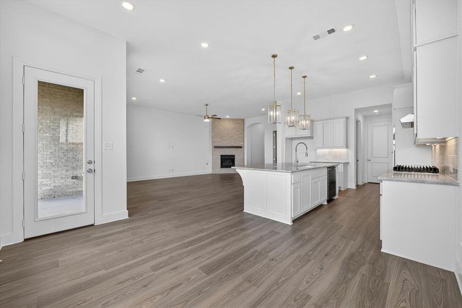 Furnished interior view inside a new home in Wildflower Ranch, Dish (Image 9).