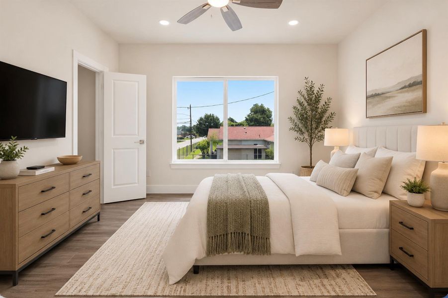 Furnished interior view inside a new home in , Houston (Image 10).