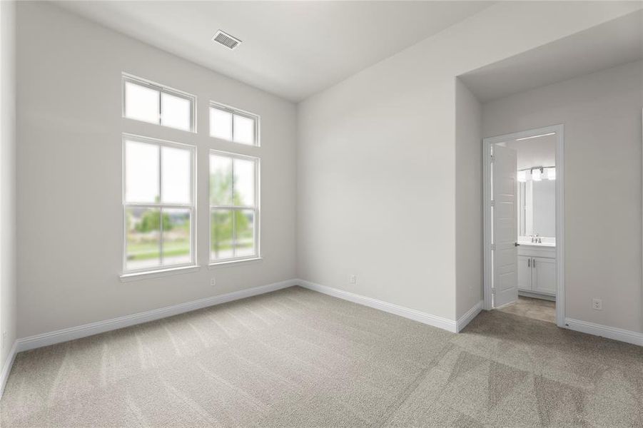Spacious, unfurnished interior of a new home in Painted Tree Showcase, McKinney (Image 26).