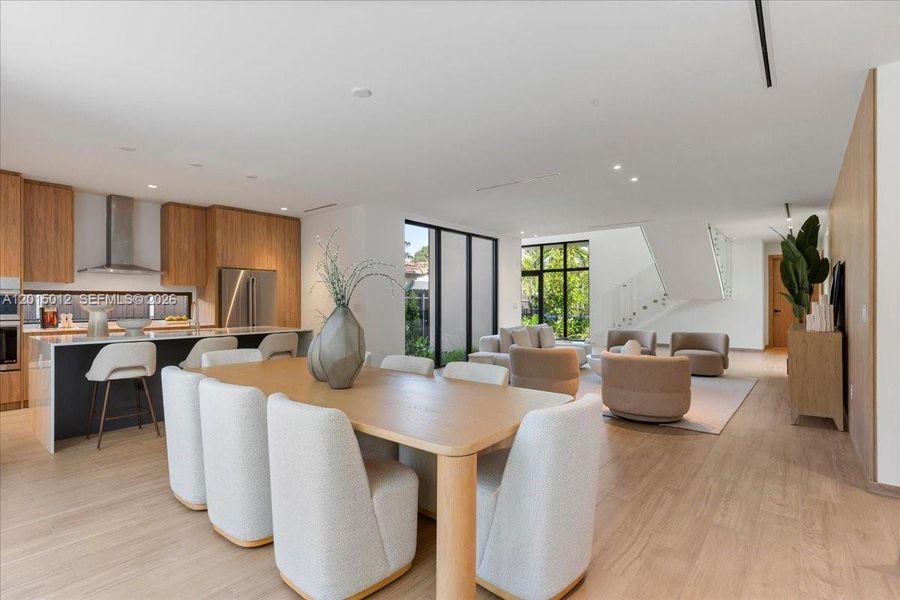 Furnished interior view inside a new home in , Miami (Image 11).