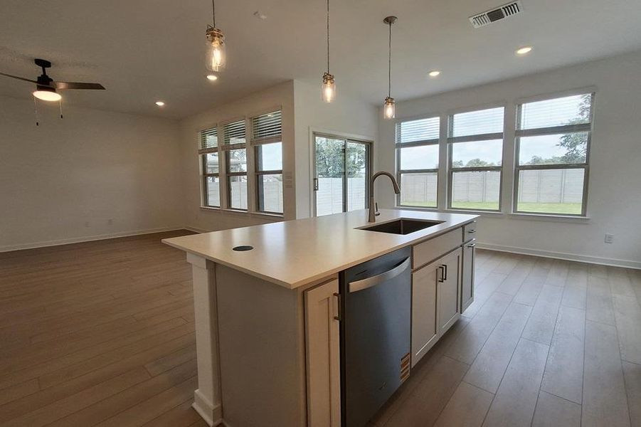 Furnished interior view inside a new home in Wolf Ranch, Georgetown (Image 8).