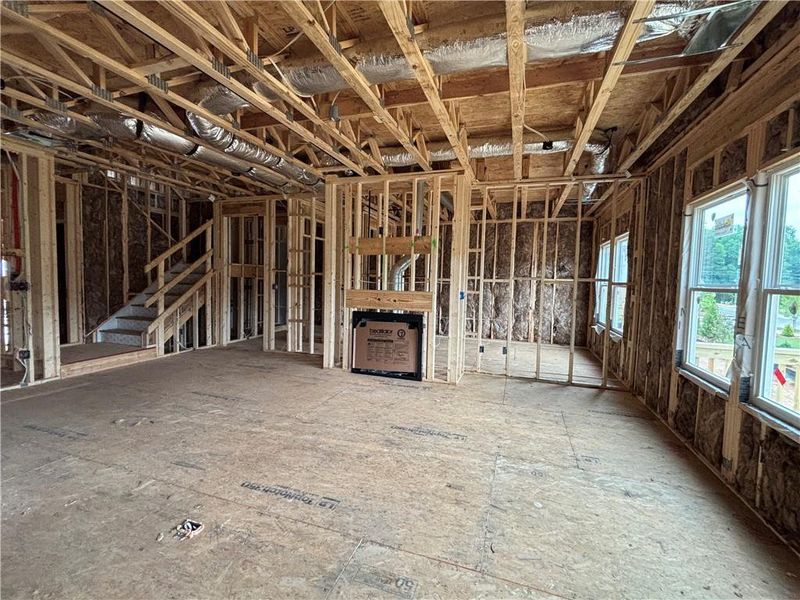 In-progress construction of a new home in Arbors at Richland Creek, Buford, GA (Image 6).