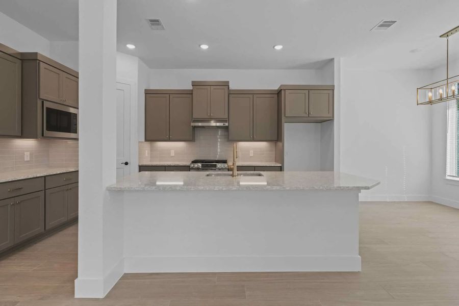 Furnished interior view inside a new home in The Woodlands Hills, Willis (Image 4).