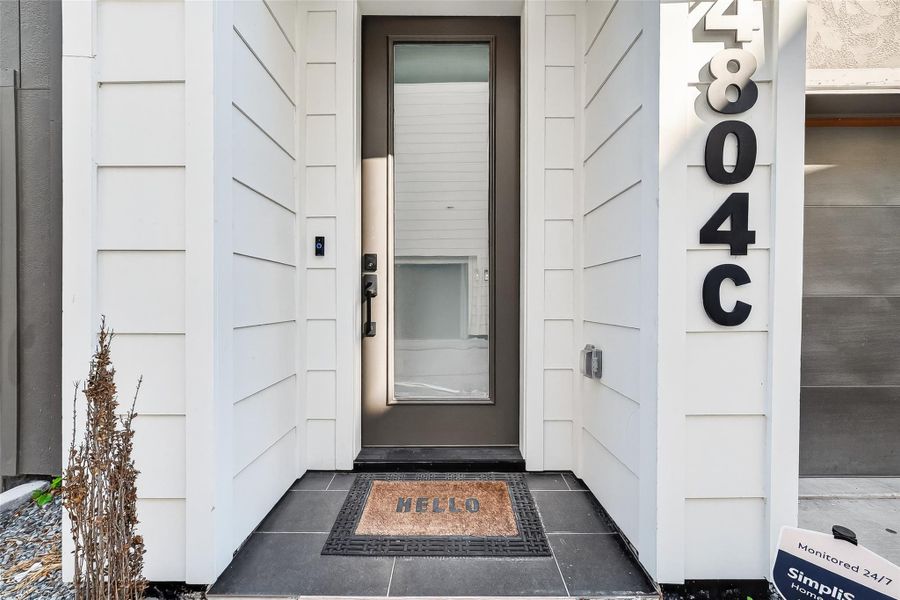 Exterior details and patio area of a home in , Houston (Image 2). Exterior details and patio area of a home in , Houston (Image 2).