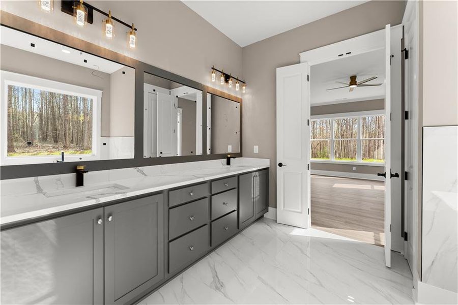 Furnished interior view inside a new home in , Ball Ground (Image 12).