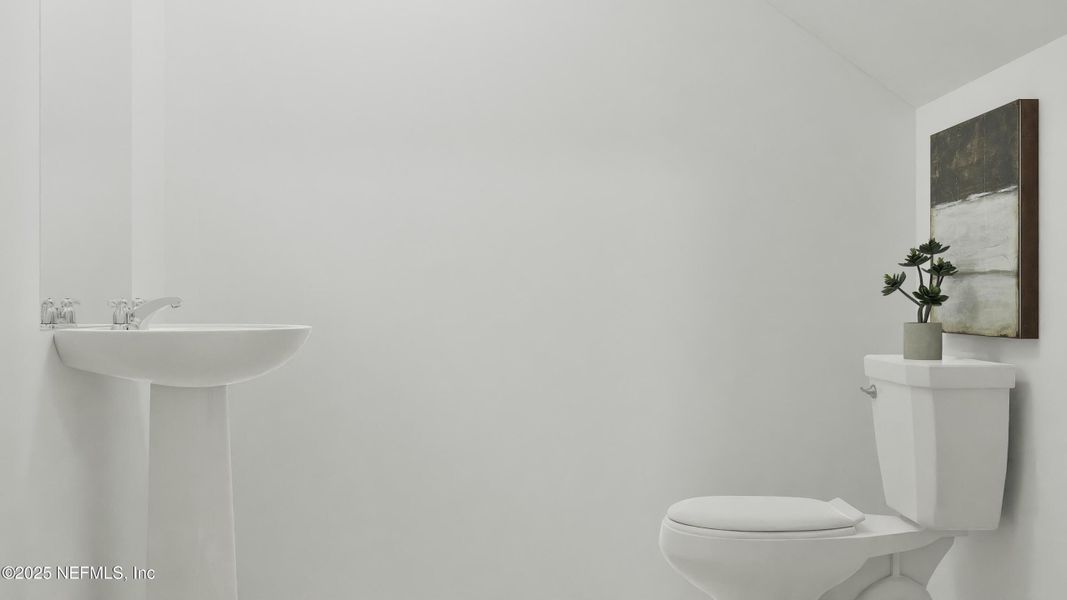 Furnished interior view inside a new home in Hardwick Farms: Hardwick Farms - Townhome Collection, Jacksonville (Image 4).