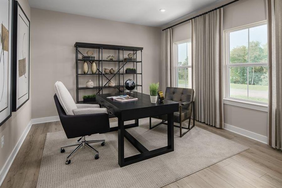 Representative furnished interior of a home built from the Powell by Ryan Homes in Muirwood, Murfreesboro (Image 8).