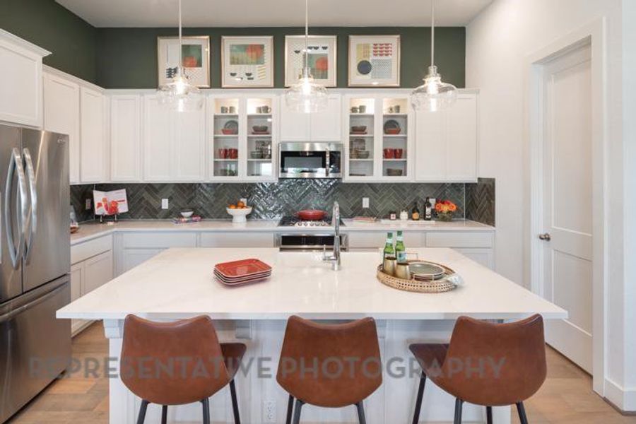 Furnished interior view inside a new home in Gateway Village - The Reserve: 50ft. lots, Denison (Image 14). Furnished interior view inside a new home in Gateway Village - The Reserve: 50ft. lots, Denison (Image 14).