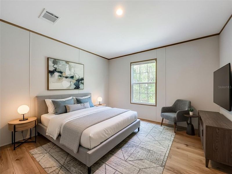 Furnished interior view inside a new home in , Satsuma (Image 26).