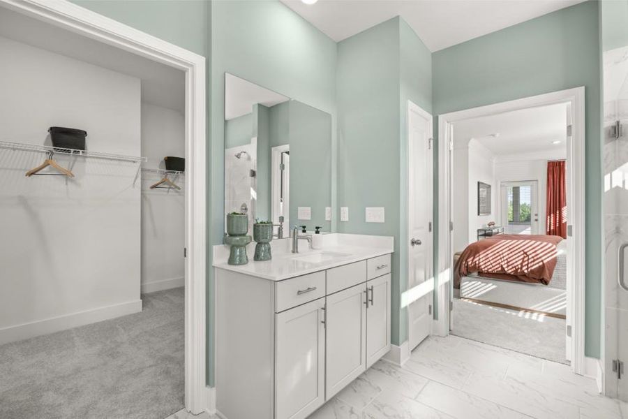 Furnished interior view inside a new home in Twelve Parks 55+, Sharpsburg (Image 20).