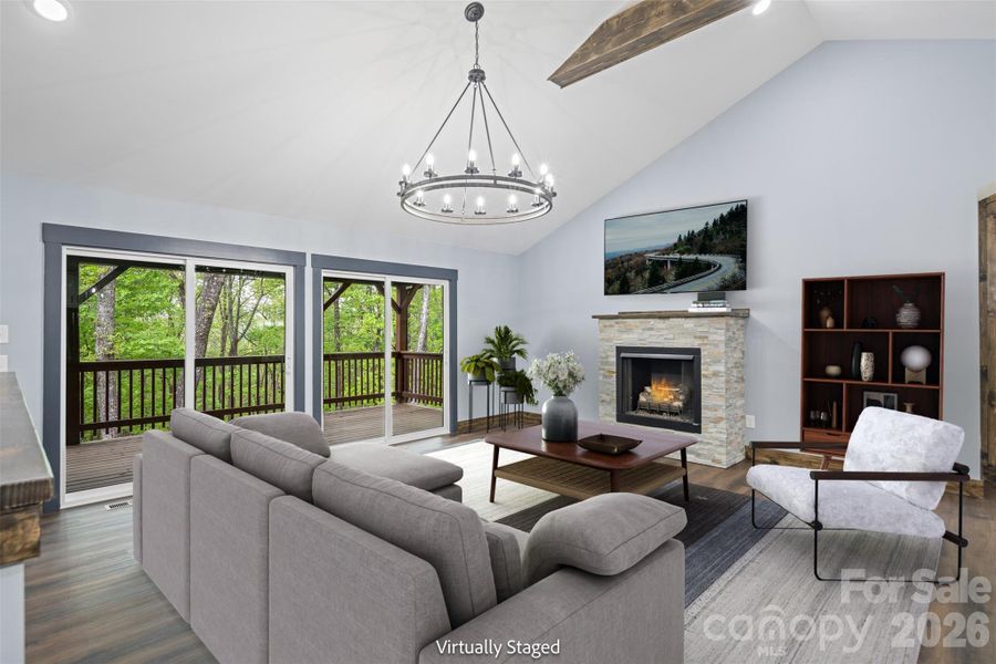 Living Room - Virtually Staged