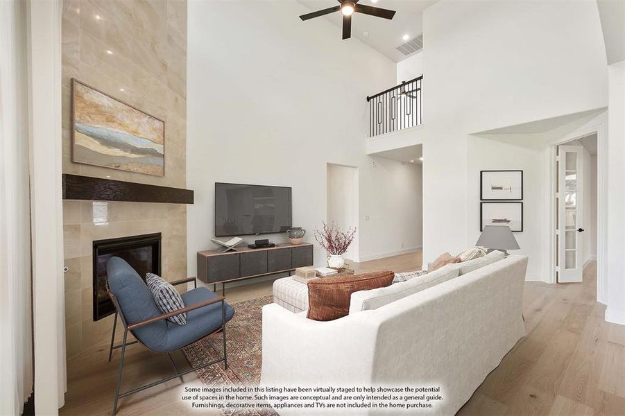 Furnished interior view inside a new home in Mosaic, Celina (Image 28). Furnished interior view inside a new home in Mosaic, Celina (Image 28).