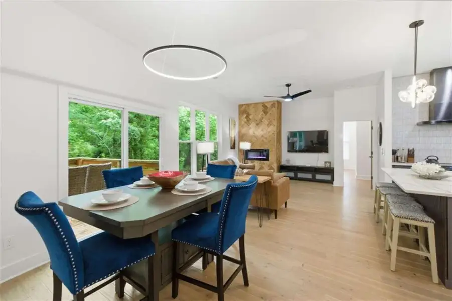 Furnished interior view inside a new home in , Atlanta (Image 4).
