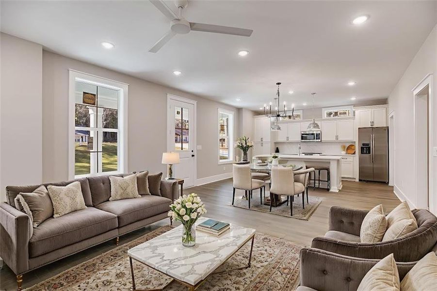 Furnished interior view inside a new home in , Bowdon (Image 7).