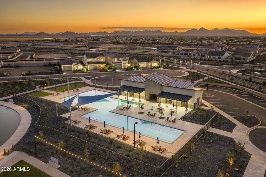 PHX_Soleo_Amenity_Aerial-Dusk-Pool