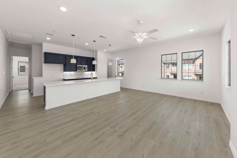 Open Kitchen-Living-Dining Room Open Kitchen-Living-Dining Room