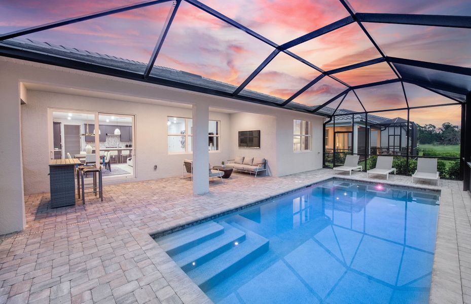 Optional screened-in pool Optional screened-in pool