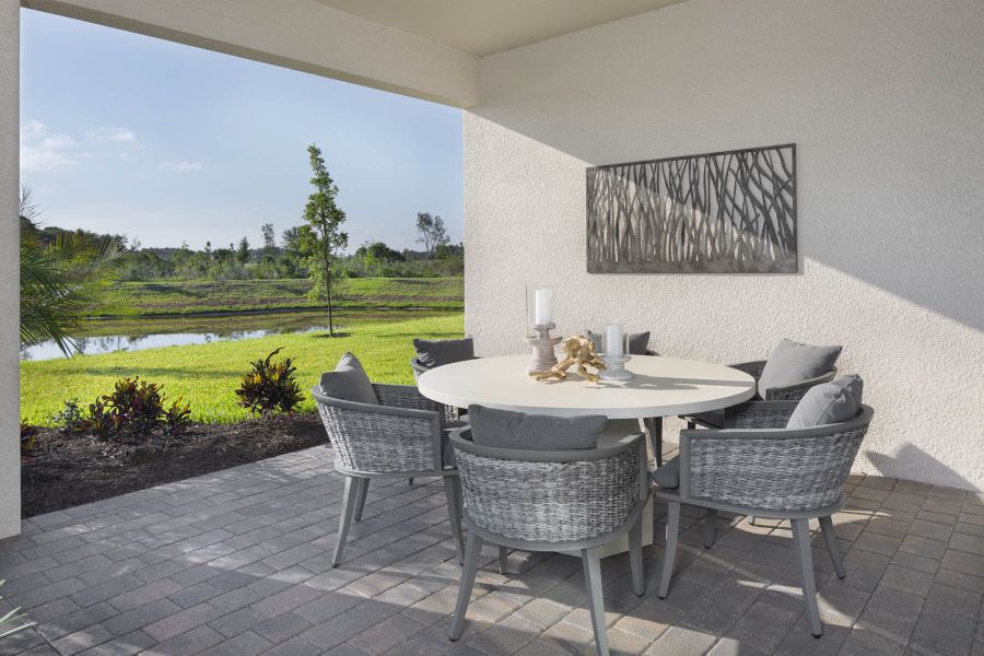 Representative exterior details of a home built from the Seabranch by Mattamy Homes in Wellen Park, Venice (Image 3).