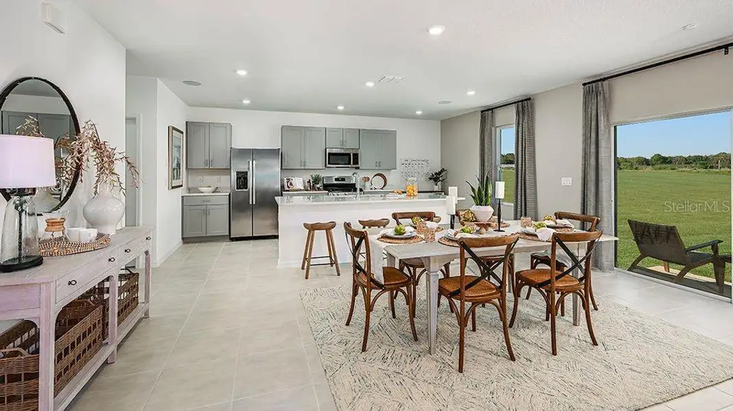 Furnished interior view inside a new home in Waterstone, Groveland (Image 8).