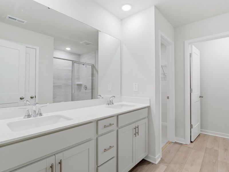 Furnished interior view inside a new home in Country Lane - Classic Series, Clayton (Image 6).