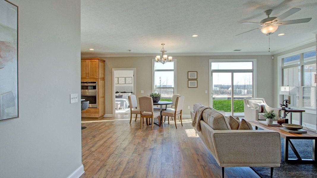 Representative furnished interior of a home built from the Capri by Epcon Communities in The Fairways at Eden, Eden (Image 6). Representative furnished interior of a home built from the Capri by Epcon Communities in The Fairways at Eden, Eden (Image 6).