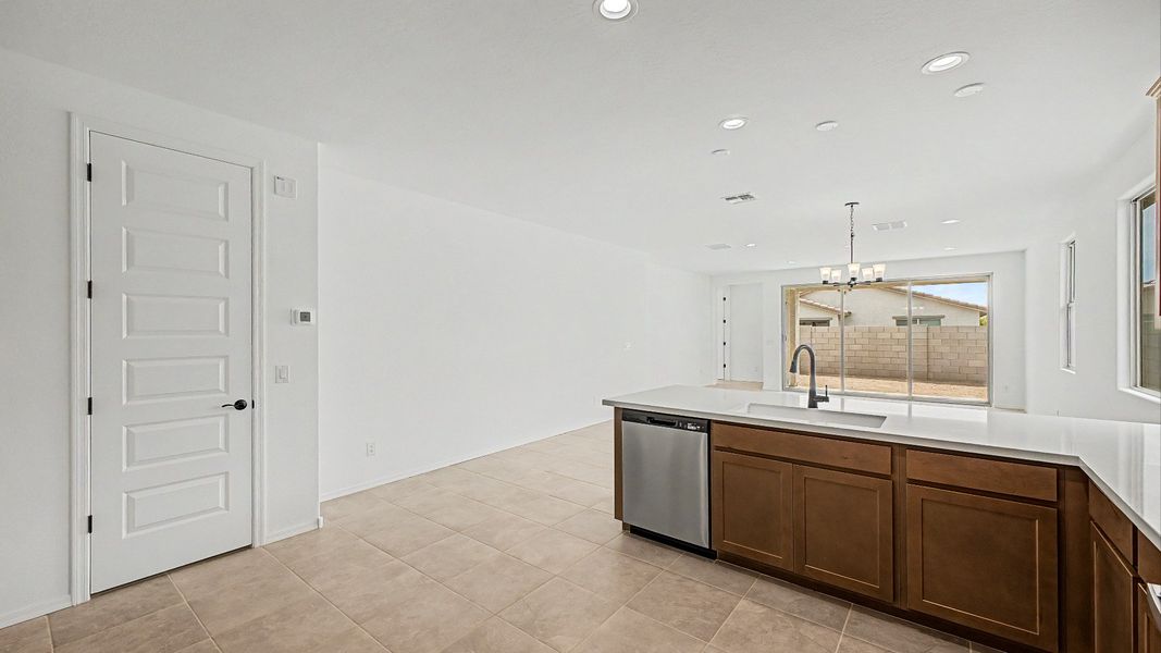 Larkspur Home Plan - Kitchen and Great Room Larkspur Home Plan - Kitchen and Great Room