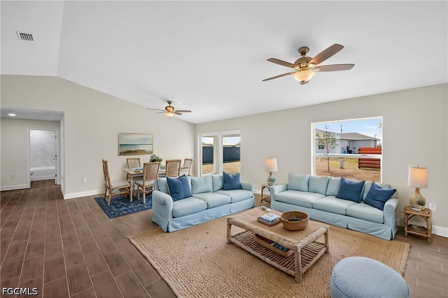 Furnished interior view inside a new home in Cape Coral, Cape Coral (Image 5). Furnished interior view inside a new home in Cape Coral, Cape Coral (Image 5).