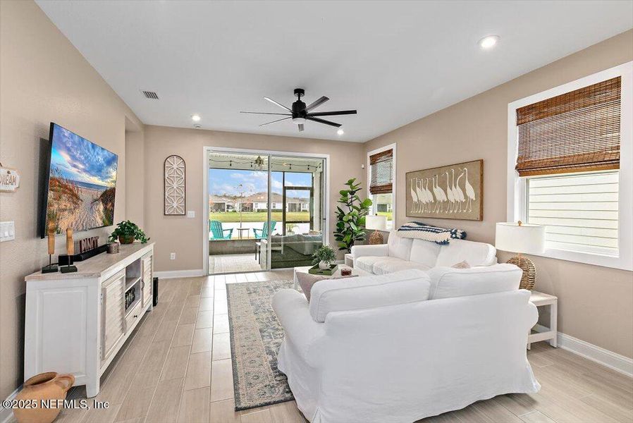 Furnished interior view inside a new home in RiverTown - WaterSong, St. Johns (Image 13).