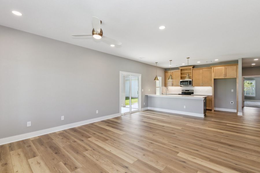 Spacious, unfurnished interior of a new home in The Courtyards at The Moorings, Wichita (Image 9). Spacious, unfurnished interior of a new home in The Courtyards at The Moorings, Wichita (Image 9).