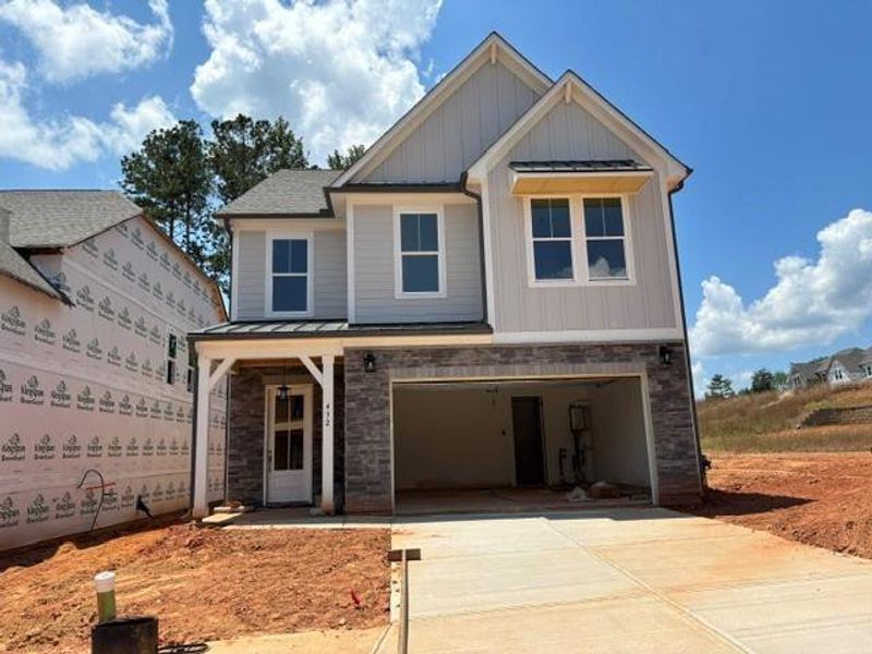 In-progress construction of a new home in , Canton, GA (Image 24).