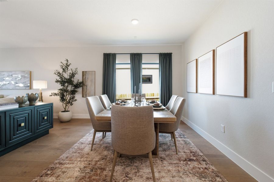 Furnished interior view inside a new home in Sunfield, Buda (Image 15).