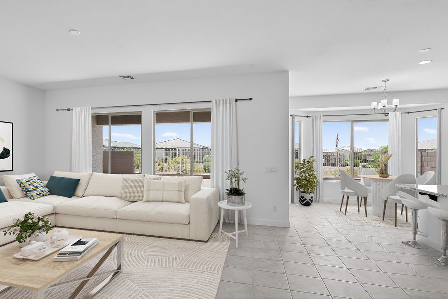 Furnished interior view inside a new home in Estrella, Goodyear (Image 3).