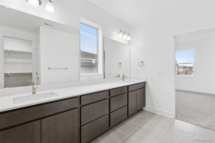 Furnished interior view inside a new home in Painted Prairie Cottage, Aurora (Image 6). Furnished interior view inside a new home in Painted Prairie Cottage, Aurora (Image 6).