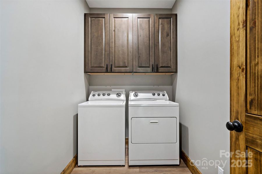 Laundry room on main level Laundry room on main level