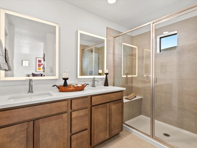 Furnished interior view inside a new home in The Hub at Virginia Village, Denver (Image 18).