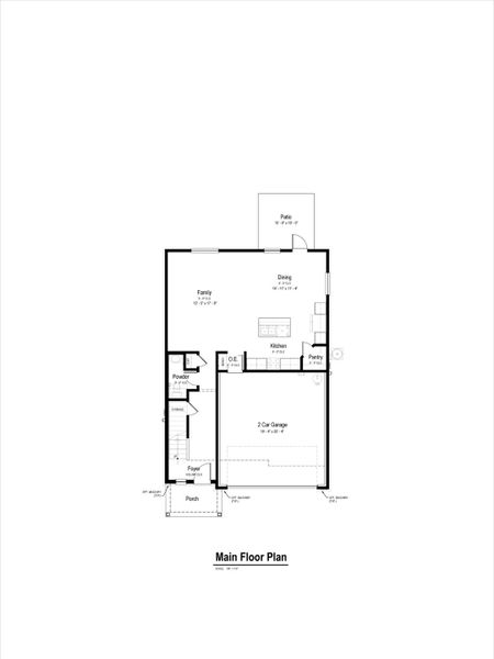 2D floor plan layout for the Rustic View by View Homes in Talley Fields, San Antonio, TX (Image 4).