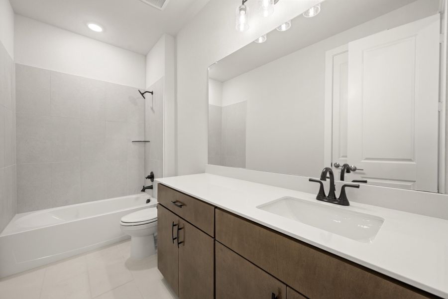 Furnished interior view inside a new home in Inspiration Collection at Bridgewater, Midlothian (Image 8).