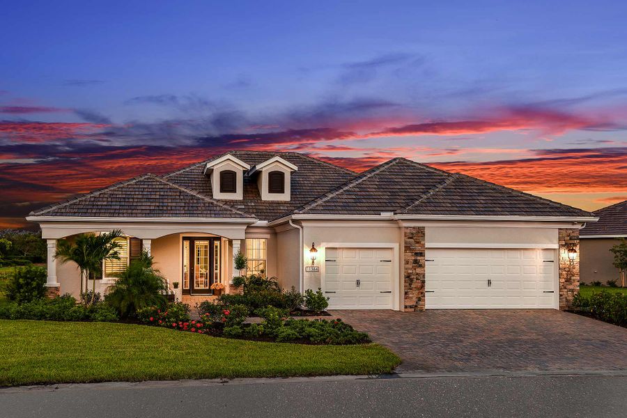 Representative exterior photo of a completed home built from the Captiva by Neal Communities in Verandah, Fort Myers, FL (Image 19). Representative exterior photo of a completed home built from the Captiva by Neal Communities in Verandah, Fort Myers, FL (Image 19).