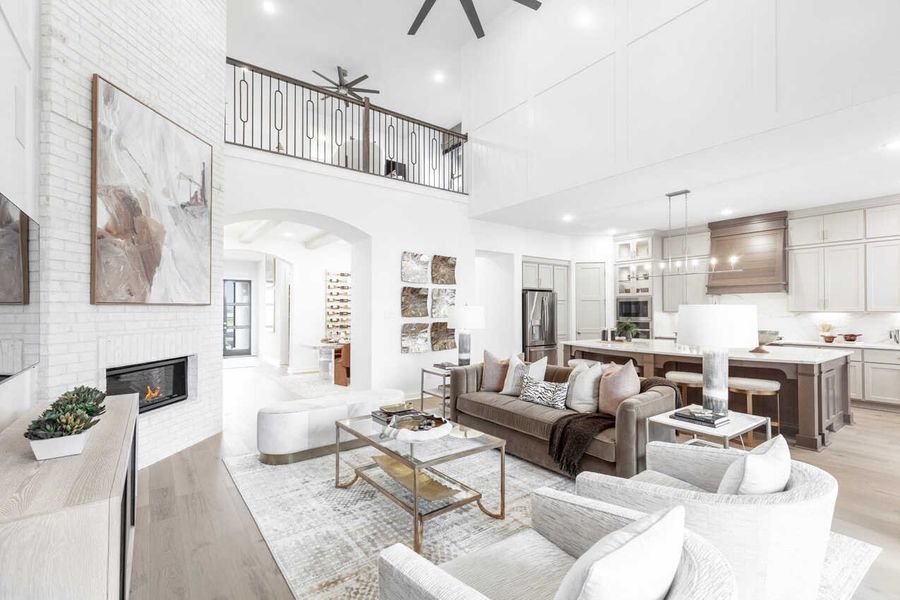 Representative Family Room - some options shown