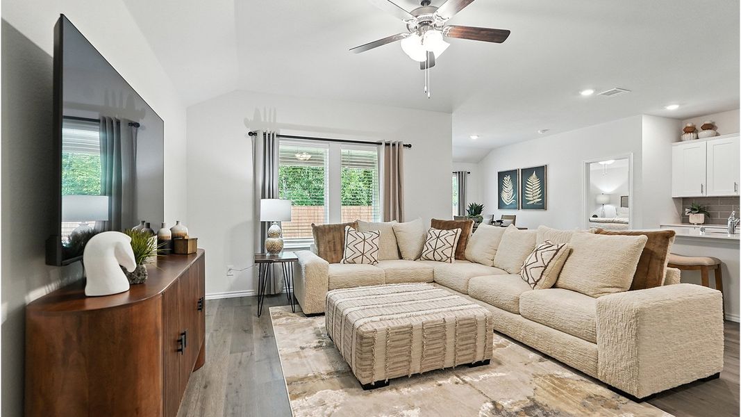 Representative furnished interior of a home built from the Huntsville by D.R. Horton in The Reserve at Timber Creek, Lindale (Image 6).