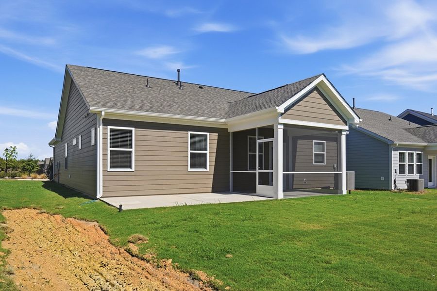 Exterior details and patio area of a home in Esplanade at Northgate, Indian Trail (Image 24).