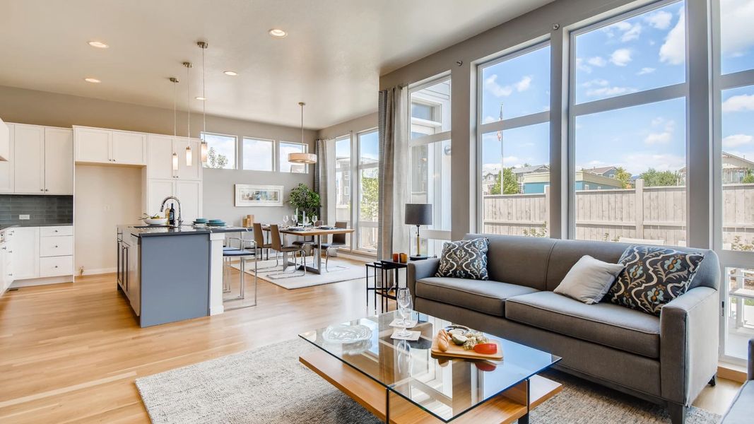 Representative furnished interior of a home built from the 2100 2-Story Front Load by Markel Homes in West Grange, Longmont (Image 17).
