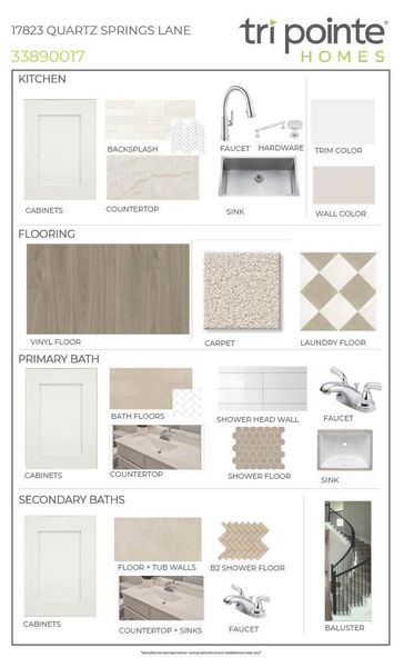 Sample of building materials used in homes in Oakhill Reserve, Tomball (Image 21).