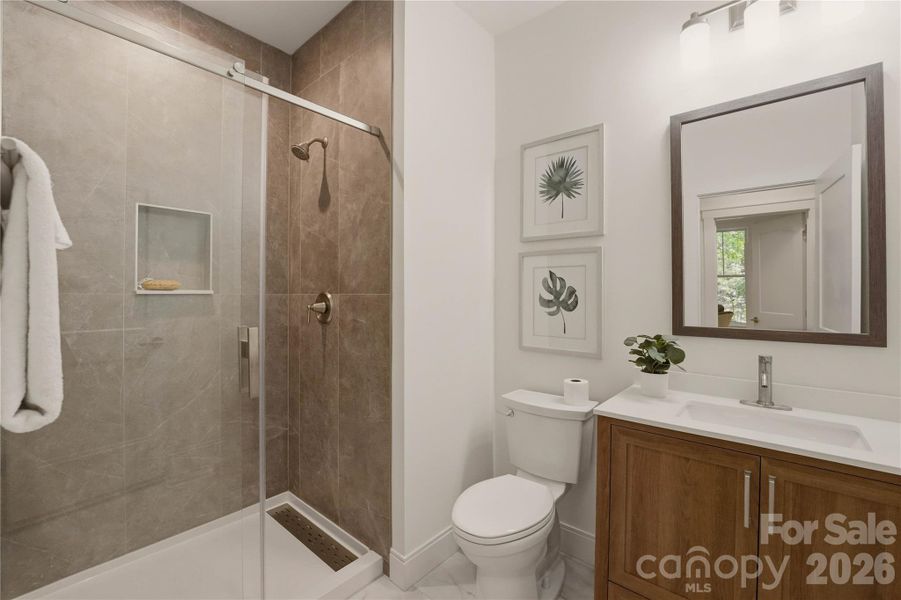 Furnished interior view inside a new home in , Monroe (Image 16).