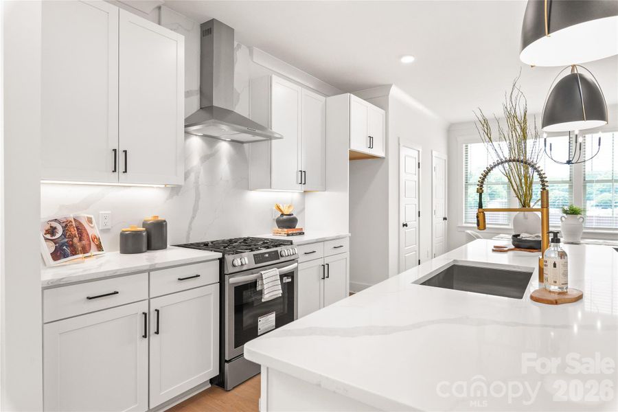 Furnished interior view inside a new home in , Charlotte (Image 10).