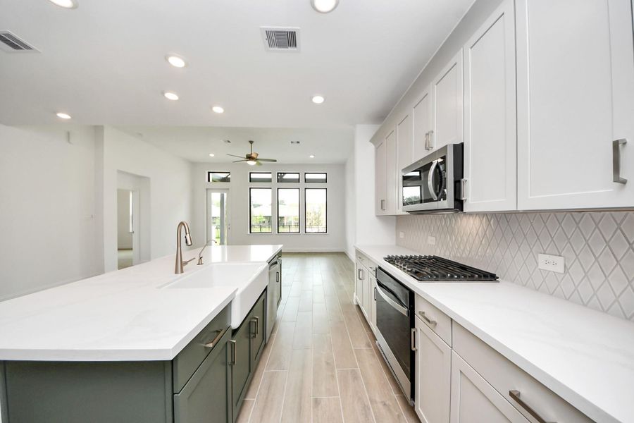 Furnished interior view inside a new home in Gatherings® at Chambers Creek: Duets Collection, Willis (Image 10). Furnished interior view inside a new home in Gatherings® at Chambers Creek: Duets Collection, Willis (Image 10).