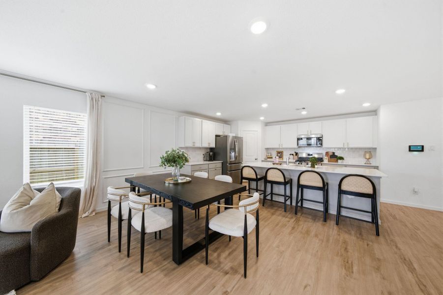 Furnished interior view inside a new home in Samara, League City (Image 8).