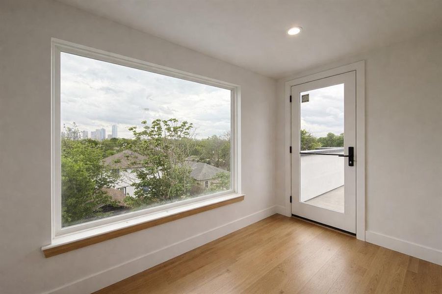 3rd floor land by the guest powder