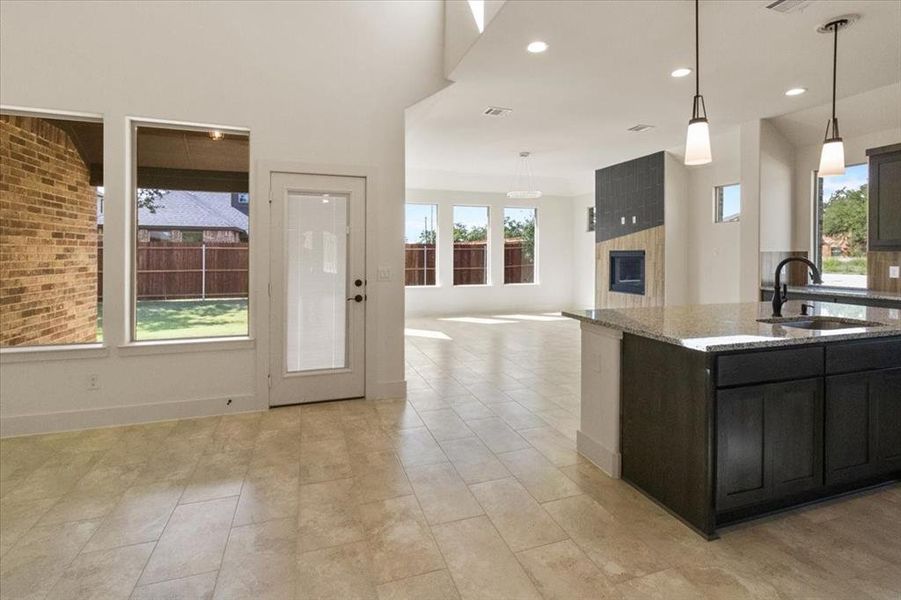 Furnished interior view inside a new home in , Fort Worth (Image 8). Furnished interior view inside a new home in , Fort Worth (Image 8).