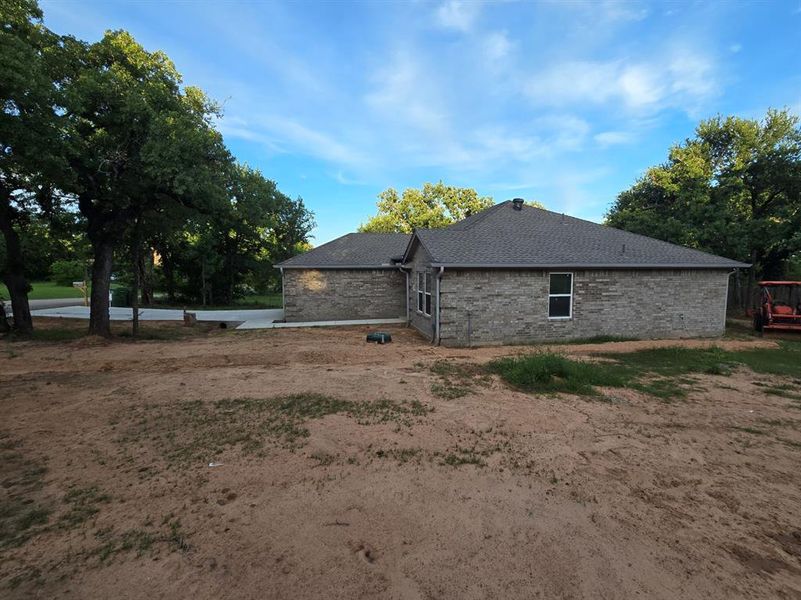 Exterior details and patio area of a home in , Mineral Wells (Image 2). Exterior details and patio area of a home in , Mineral Wells (Image 2).
